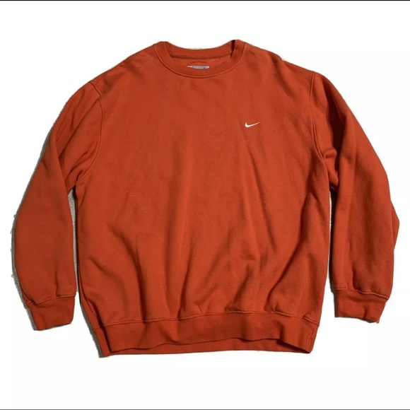 orange nike crewneck